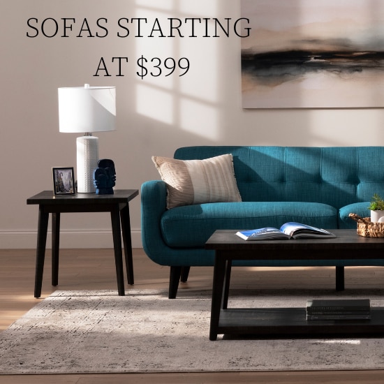 Sofas Starting At $399