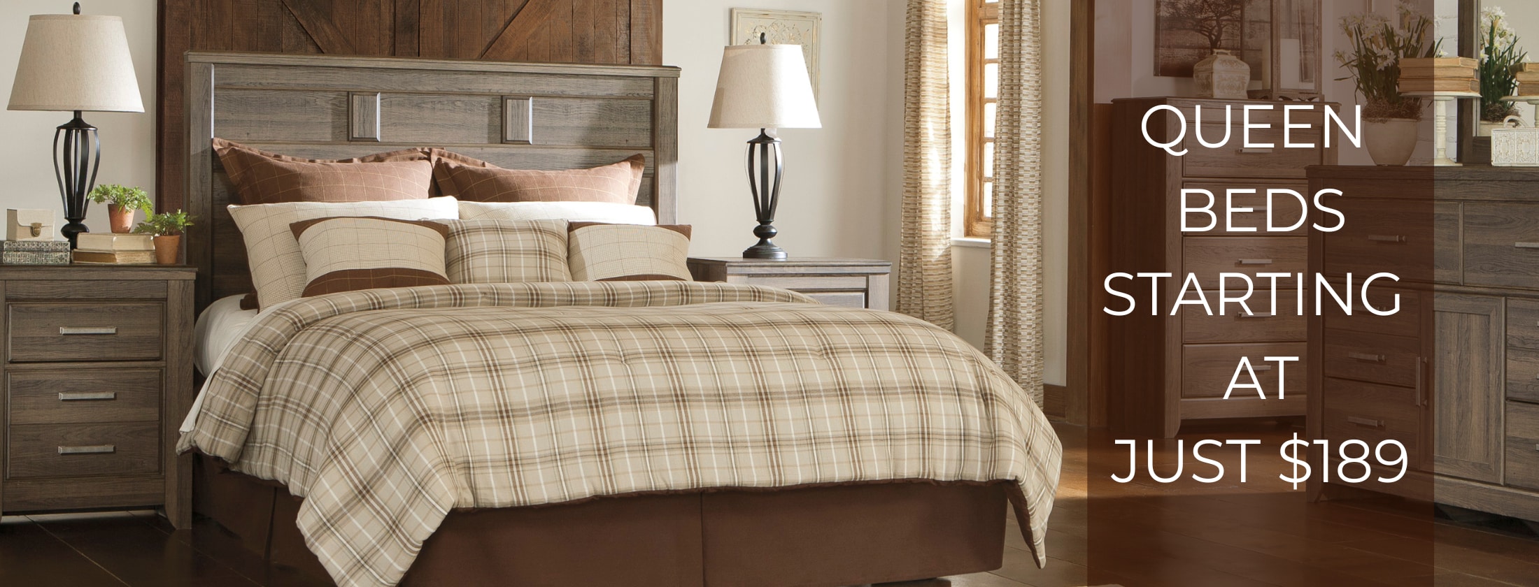 BEDS STARTING AT $189