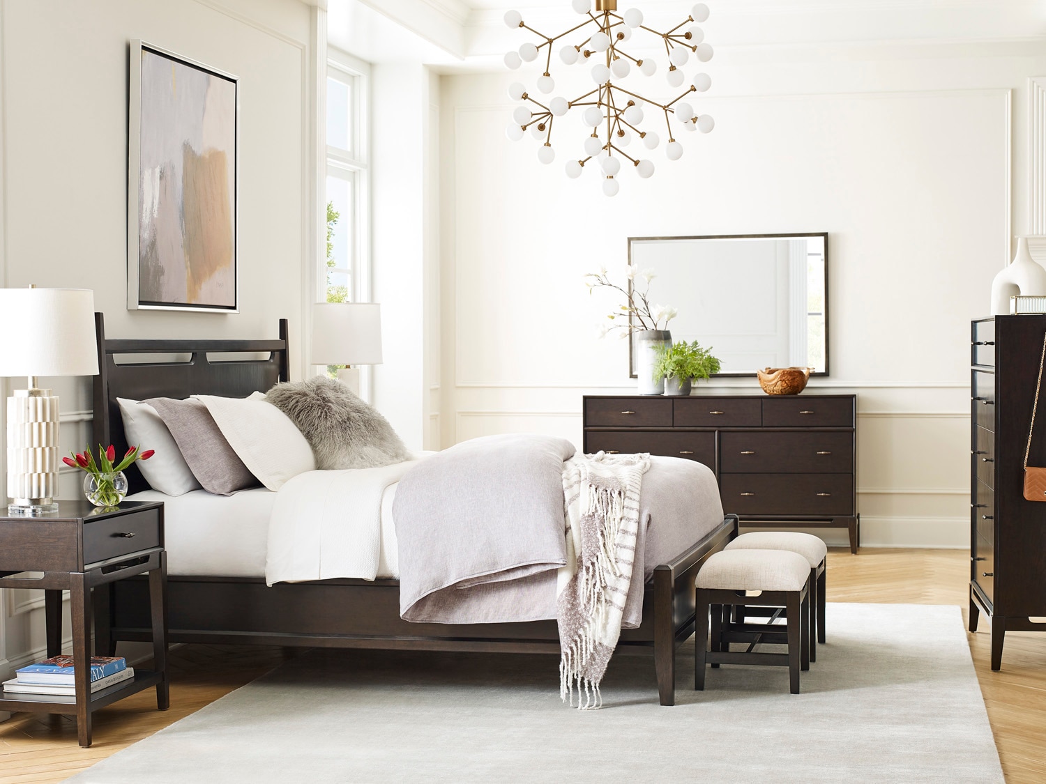 Brown Hartford panel bed