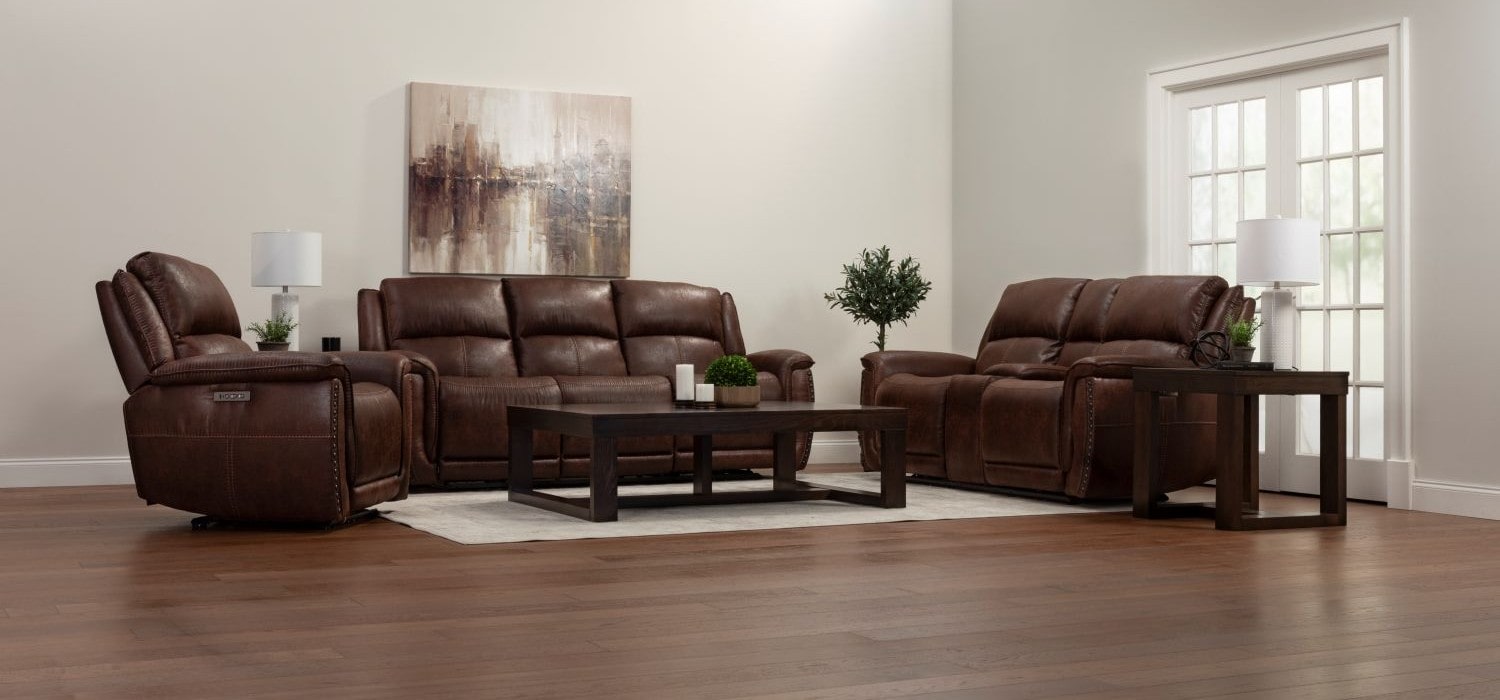 Living room scene with Flexsteel Beau Collection