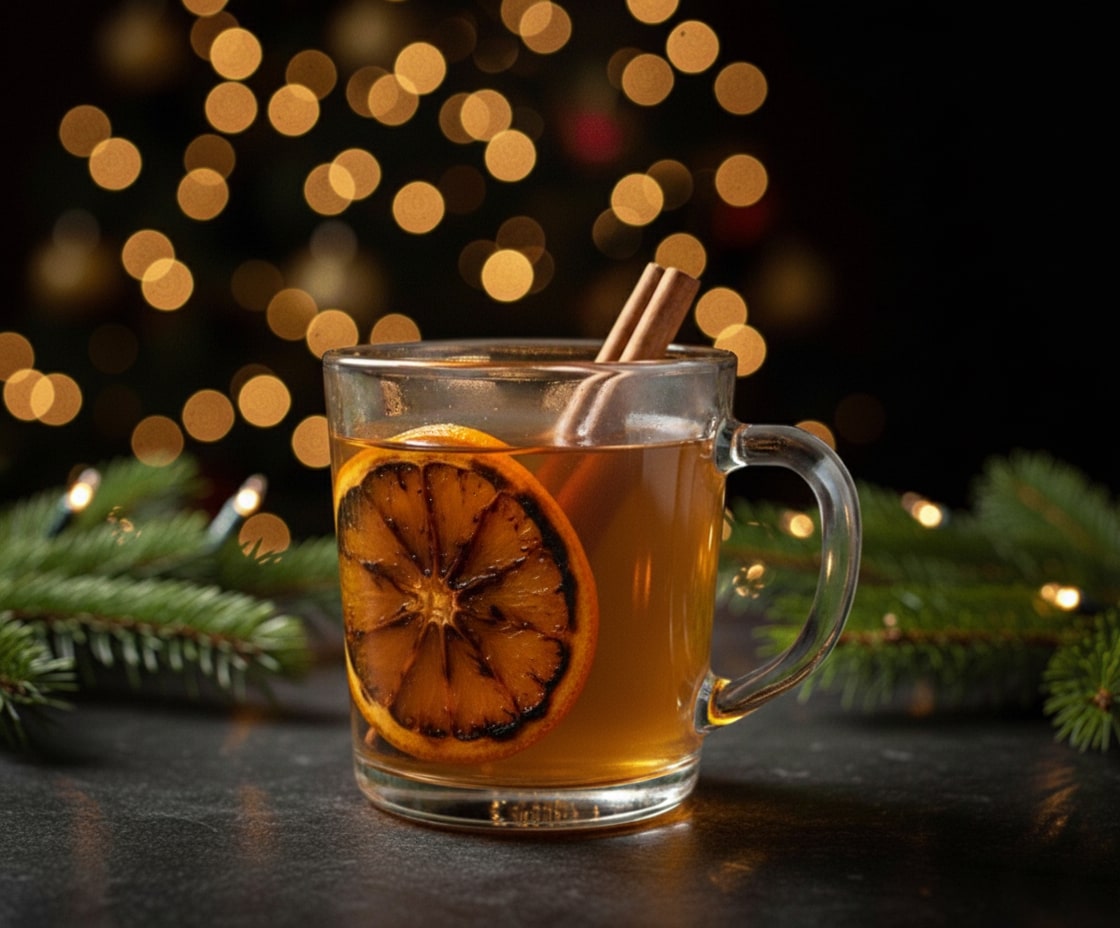 Hot toddy with honey and lemon