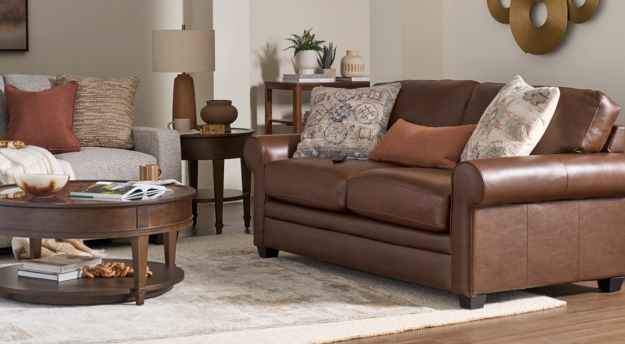 La-Z-Boy leather recliner in a cozy living room