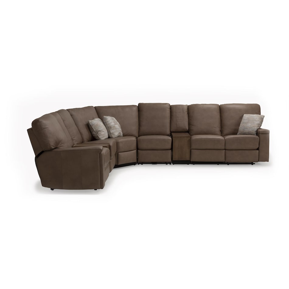  greystone sectional w recliner llup  