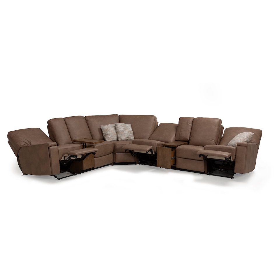  greystone sectional w recliner llup  