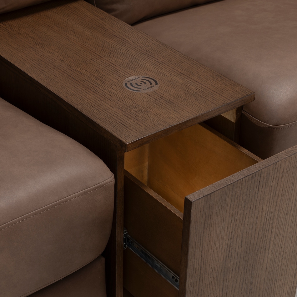  greystone sectional w recliner llup  