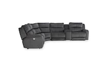   smoke sectional w recliner spc  