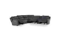   smoke sectional w recliner spc  