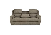  tan casual transitional recl sofa   