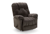 charcoal chaise rocker recliner   