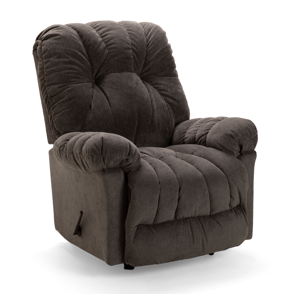  charcoal chaise rocker recliner   
