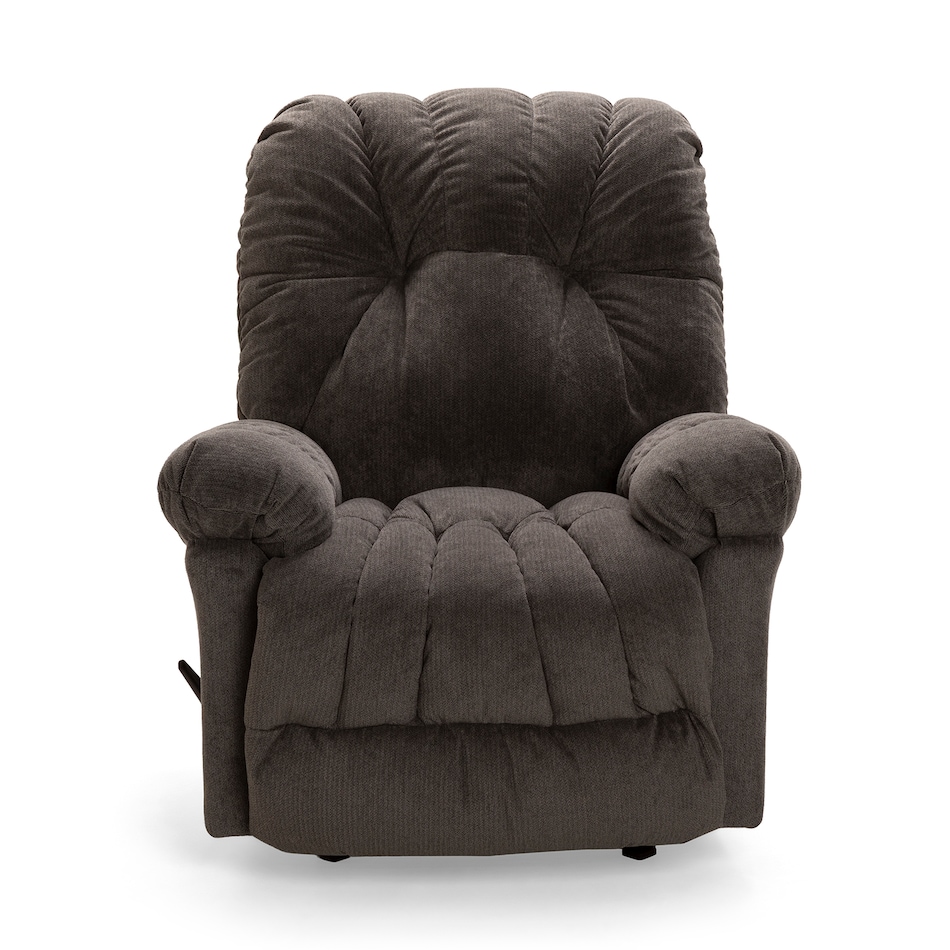  charcoal chaise rocker recliner   