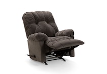 charcoal chaise rocker recliner   