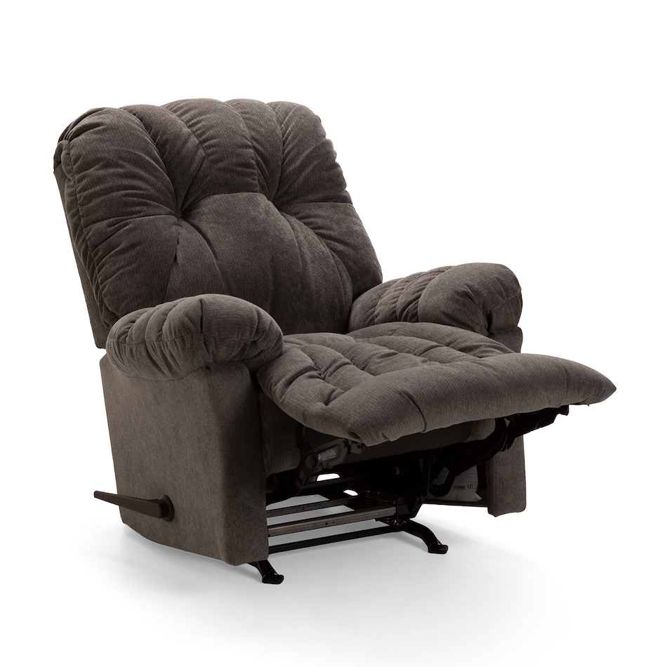  charcoal chaise rocker recliner   