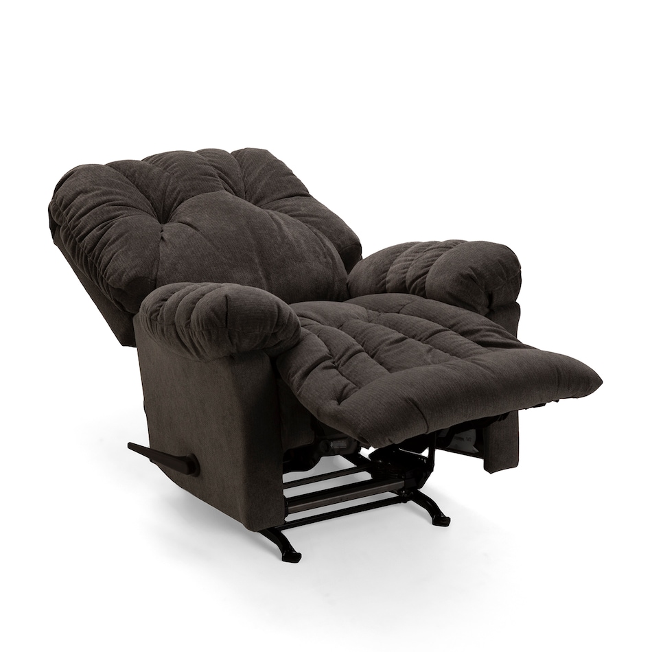  charcoal chaise rocker recliner   