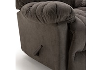  charcoal chaise rocker recliner   