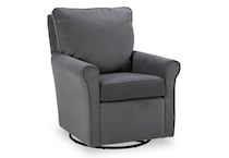  grey swivel rocker chair   