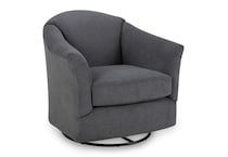  grey swivel rocker chair   