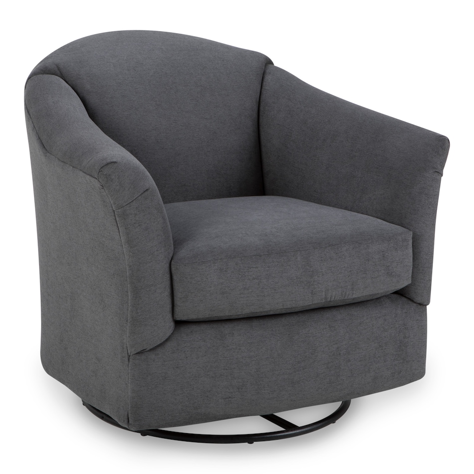  grey swivel rocker chair   