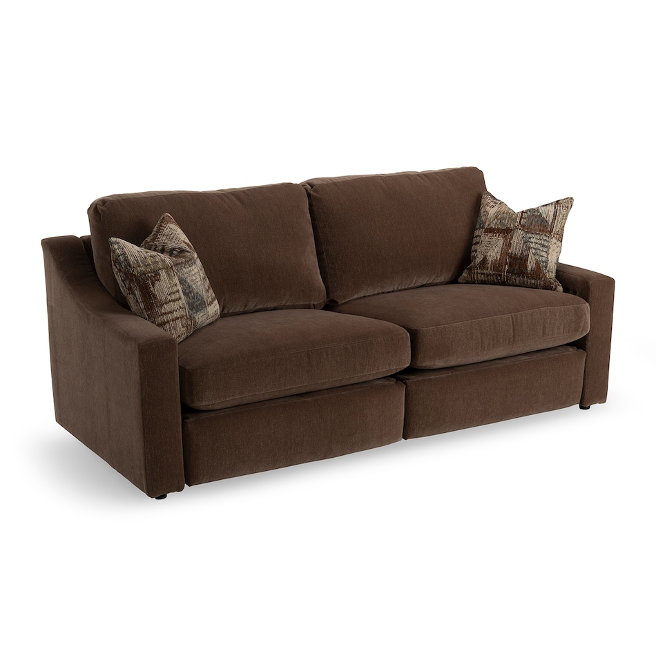  casual transitional recl sofa   