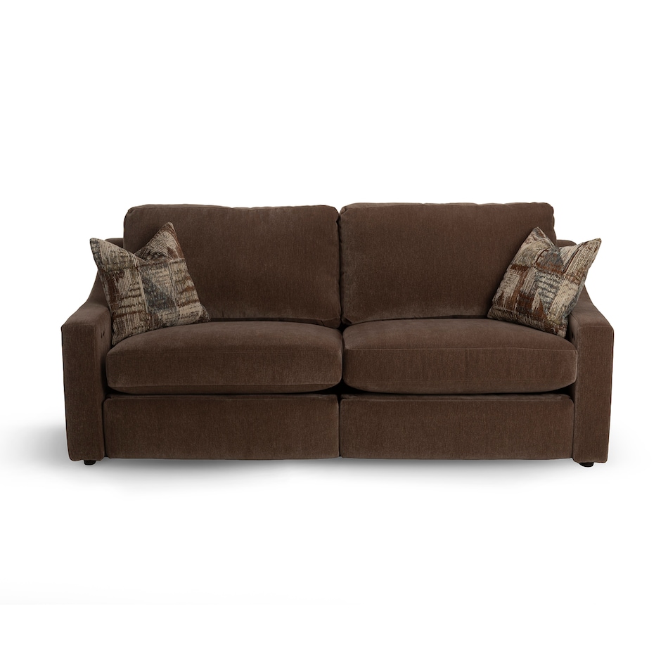  casual transitional recl sofa   