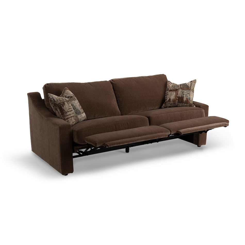  casual transitional recl sofa   