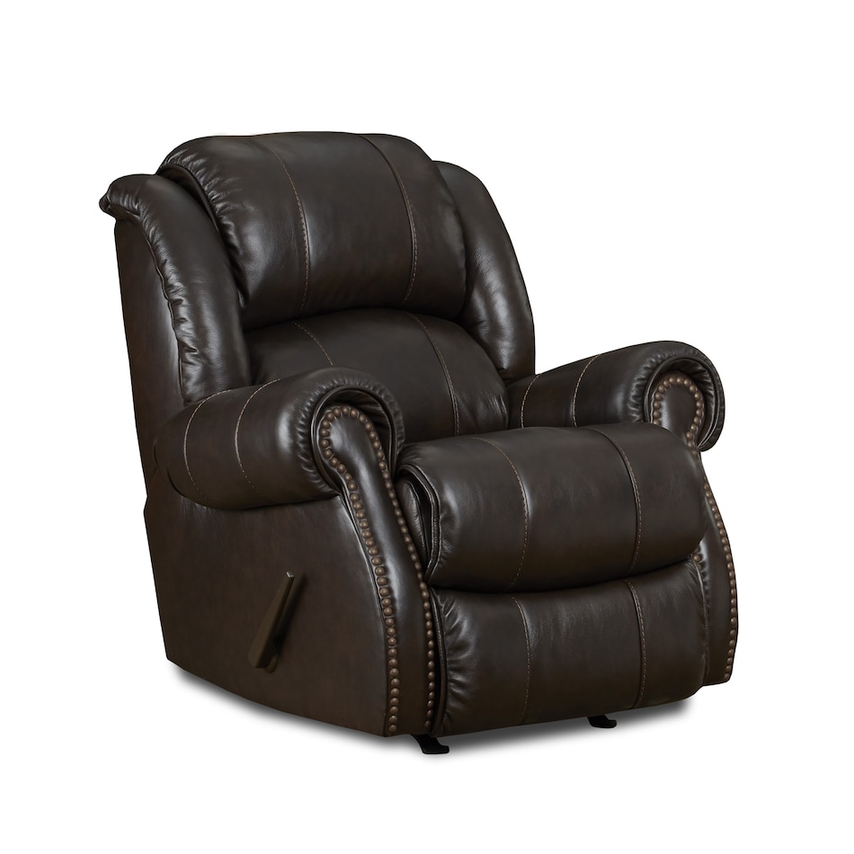  espresso leather recliner   