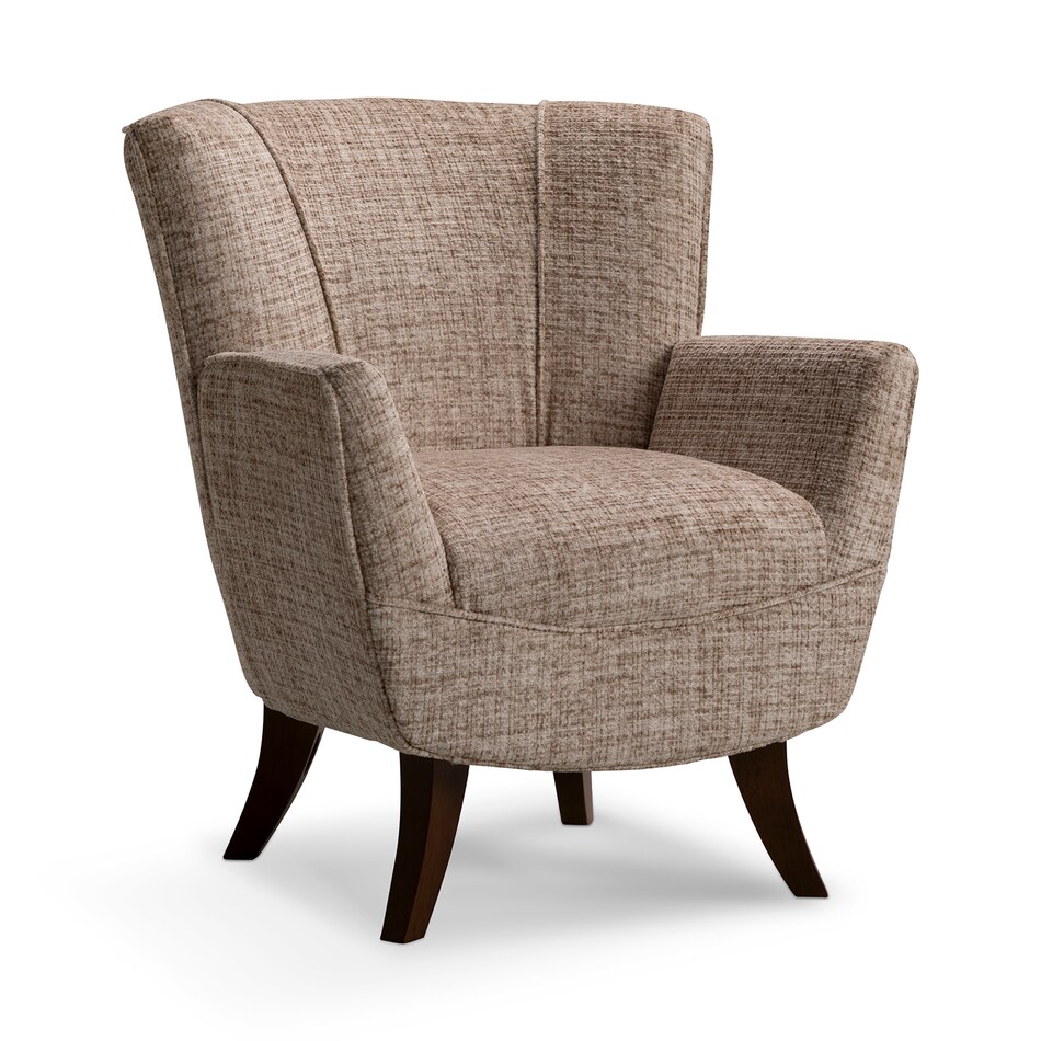    dark walnut stationary chair   