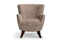    dark walnut stationary chair   