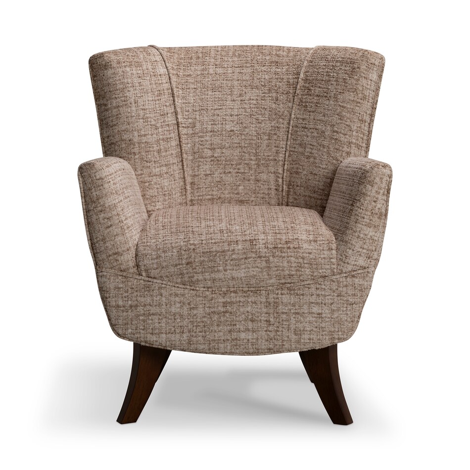    dark walnut stationary chair   