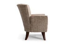    dark walnut stationary chair   