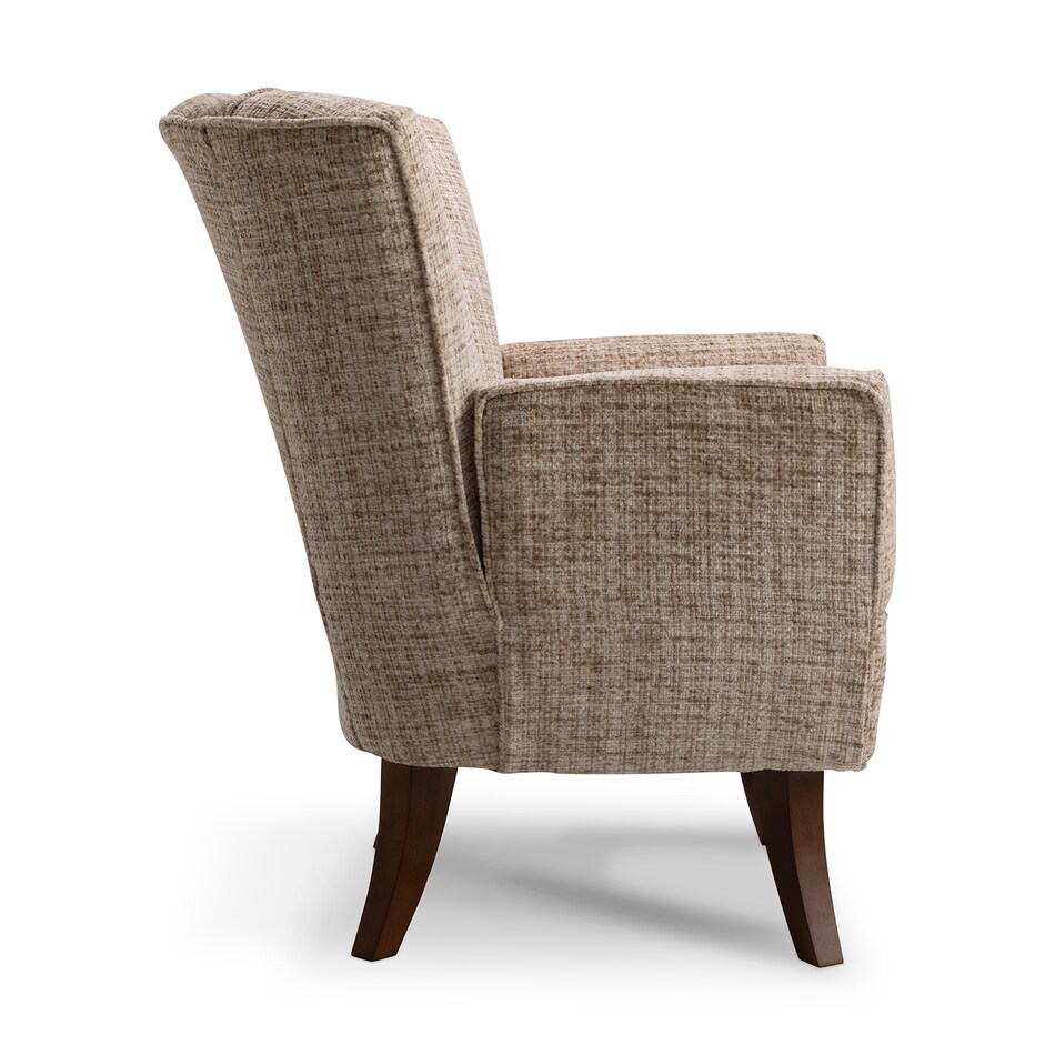    dark walnut stationary chair   