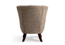    dark walnut stationary chair   