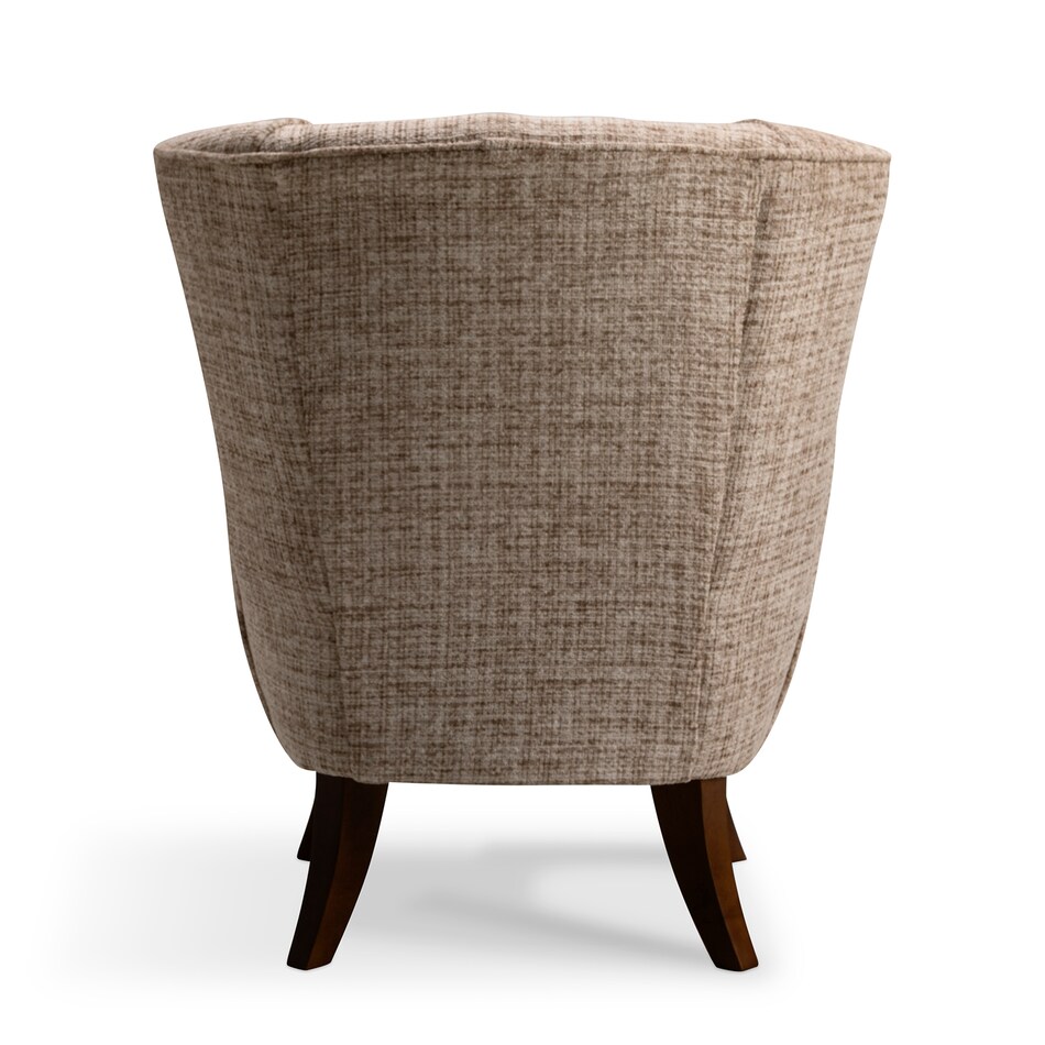    dark walnut stationary chair   