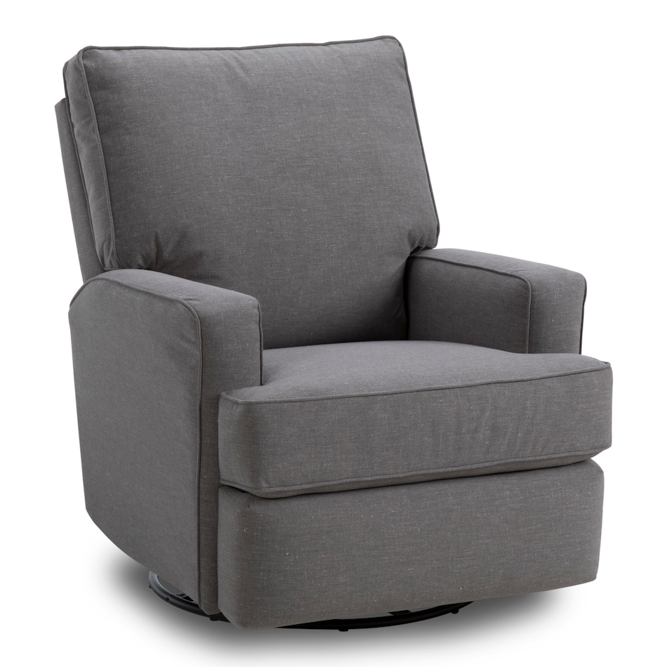  charcoal glider recliner   