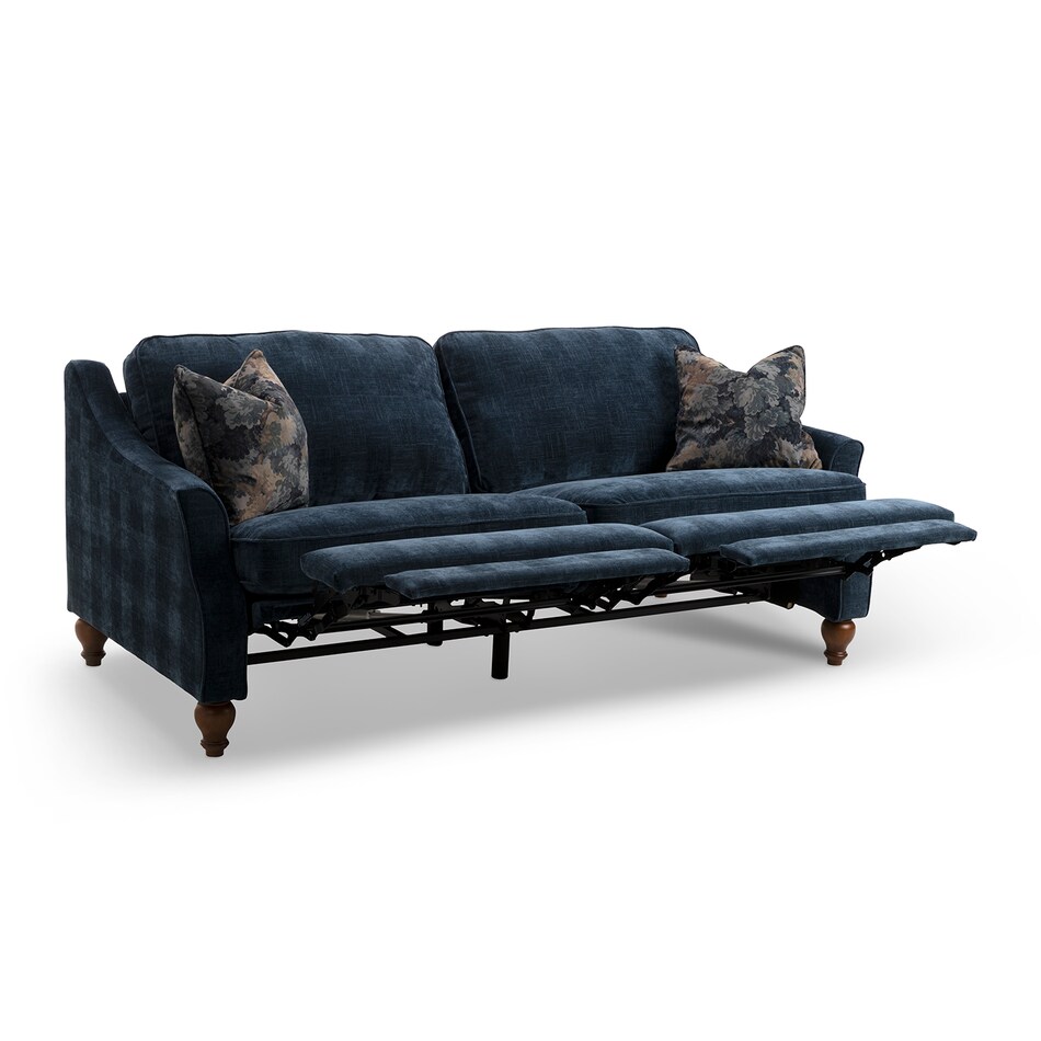  casual transitional recl sofa   