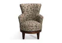    dark walnut swivel rocker chair   