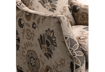    dark walnut stationary chair   