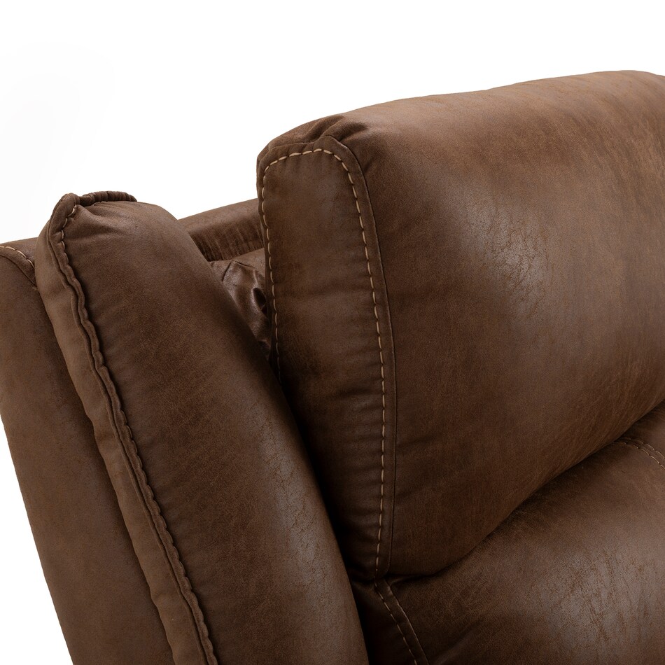   casual transitional recl sofa   