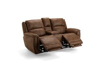   casual transitional recl sofa   
