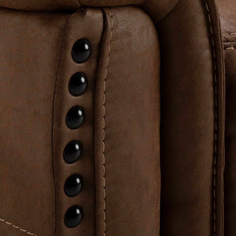   casual transitional recl sofa   