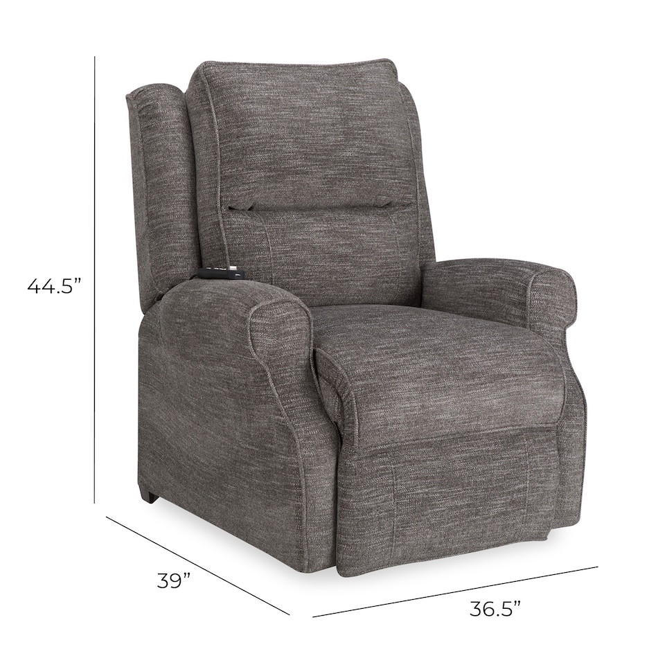   handwoven pewter wall recliner   