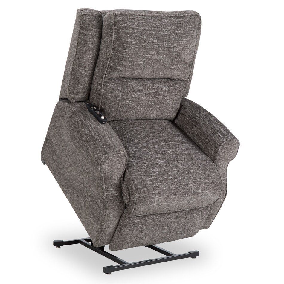   handwoven pewter wall recliner   