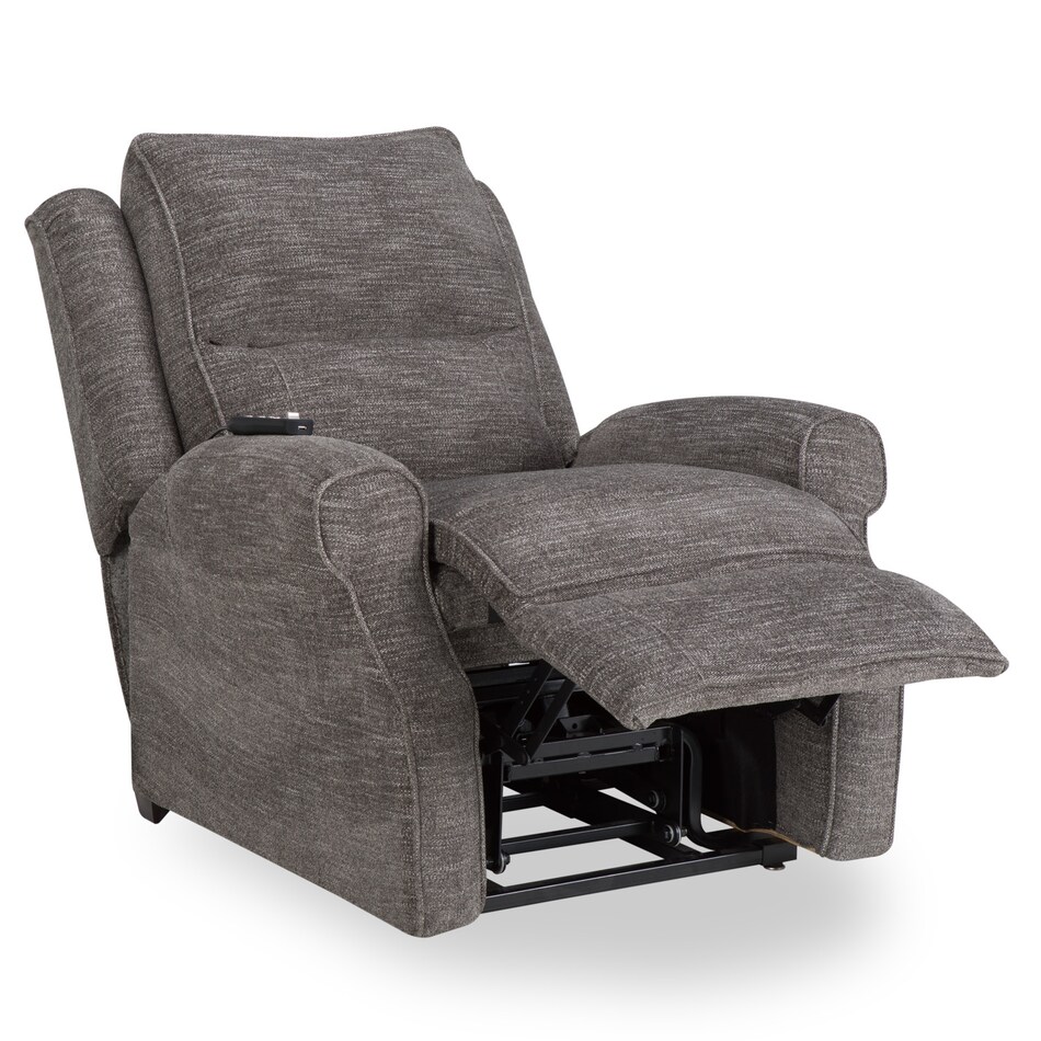   handwoven pewter wall recliner   