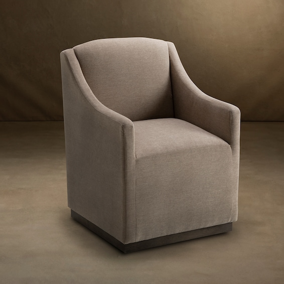 Hemp Caster Arm Chair
