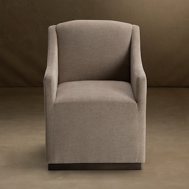 Hemp Caster Arm Chair