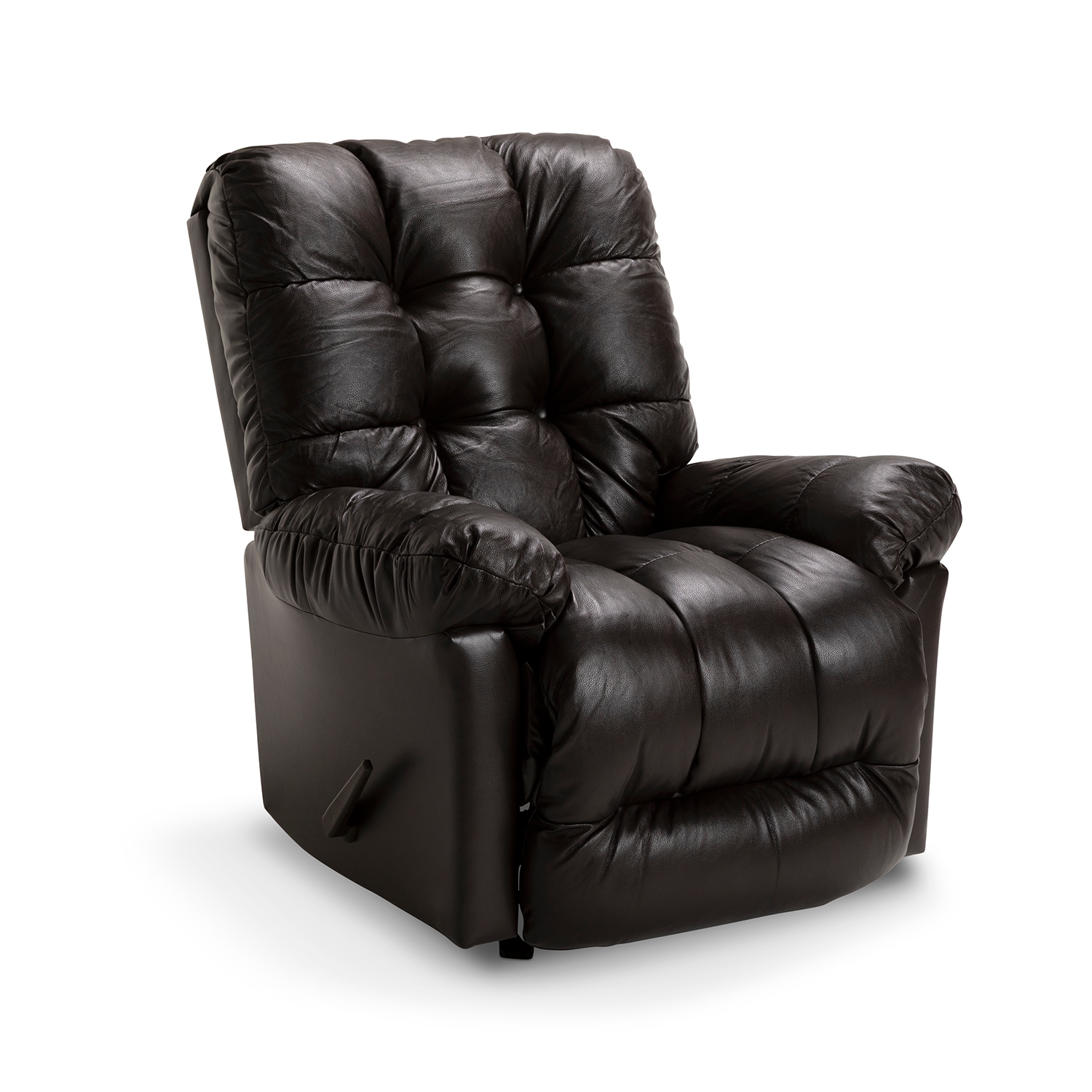 Leather Reclining Rocker Brosmer Leather Rocker Recliner | WG&R Furniture