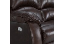   chocolate leathermatch sofa   