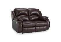   chocolate leathermatch sofa   