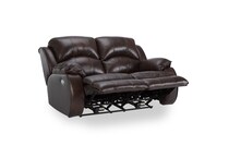   chocolate leathermatch sofa   