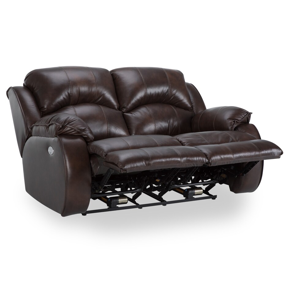   chocolate leathermatch sofa   